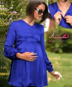 شومیز-بارداری-پردیس-آبی-کاربنی