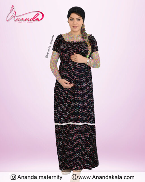 لباس بارداری خانگی - لباس حاملگی خانگی بهار گل ریز