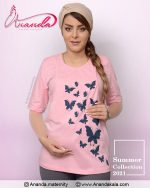 تیشرت-شیردهی-پروانه-صورتی