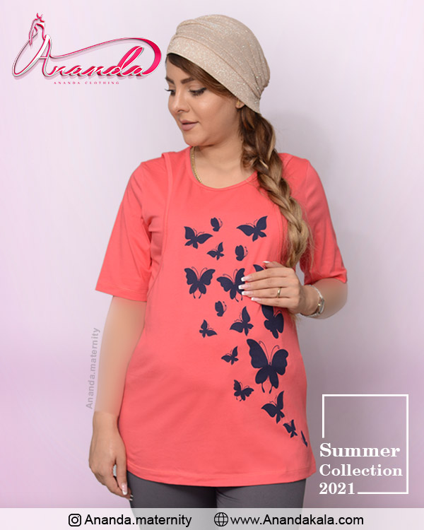 تیشرت-شیردهی-پروانه-گلبهی