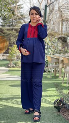 تونیک و شلوار بارداری بنفشه - Image 4
